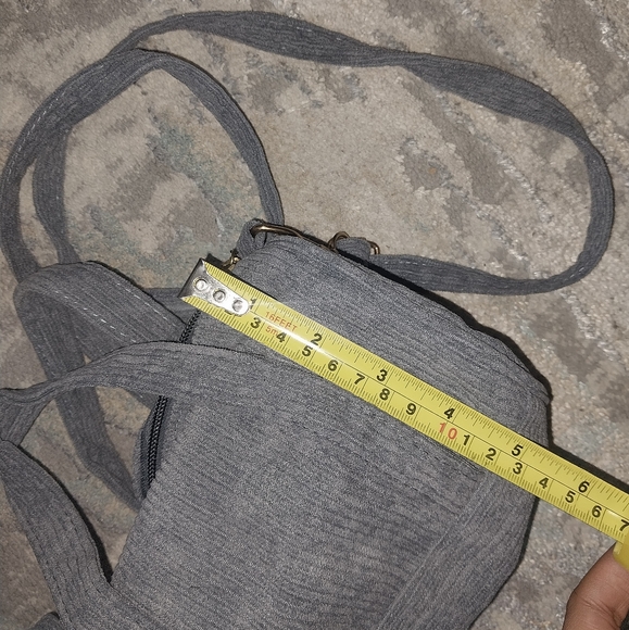 Gray Corduroy Crossbody - Picture 8 of 9